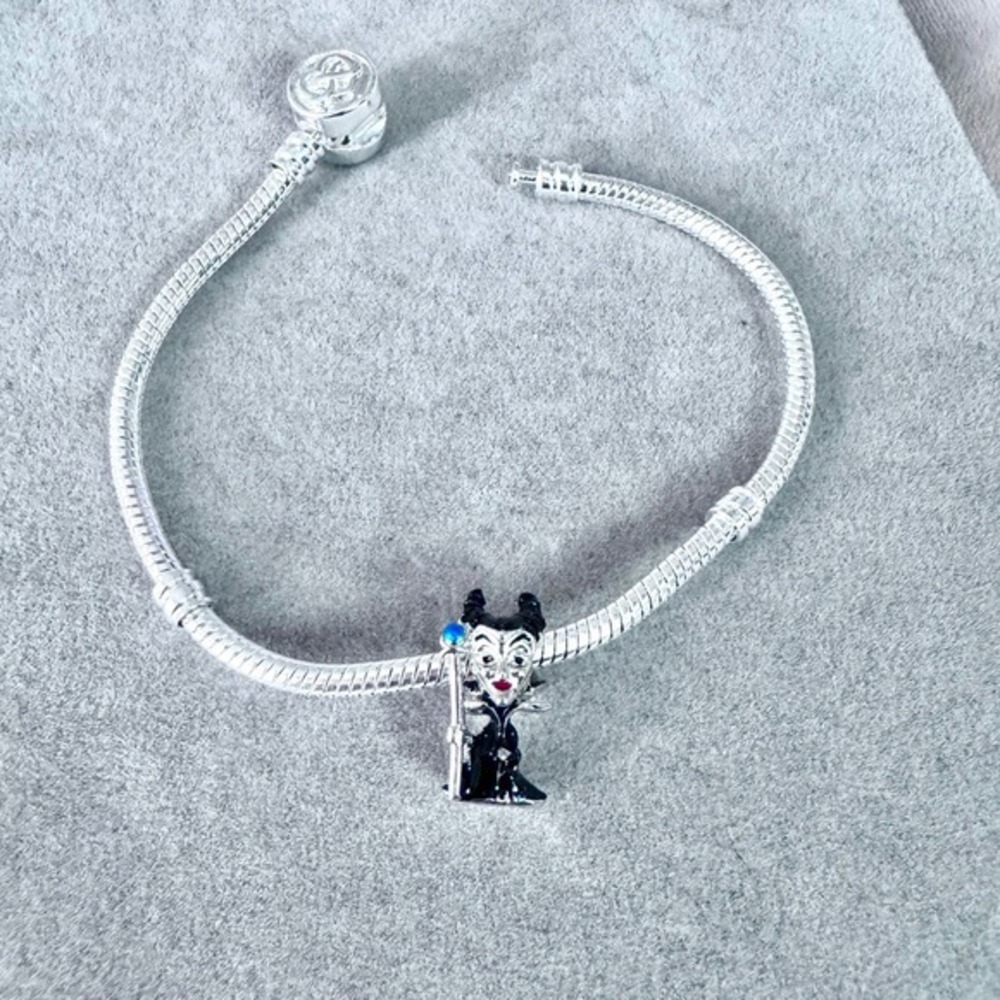 Disney Maleficent Bead Charm Silver fits‎ PANDORA - Picture 4 of 13